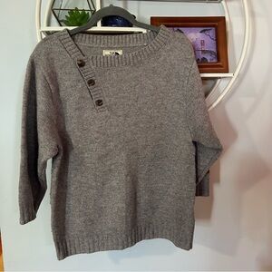 The North Face Women’s Medium M Vintage Gray Wool Blend Sweater